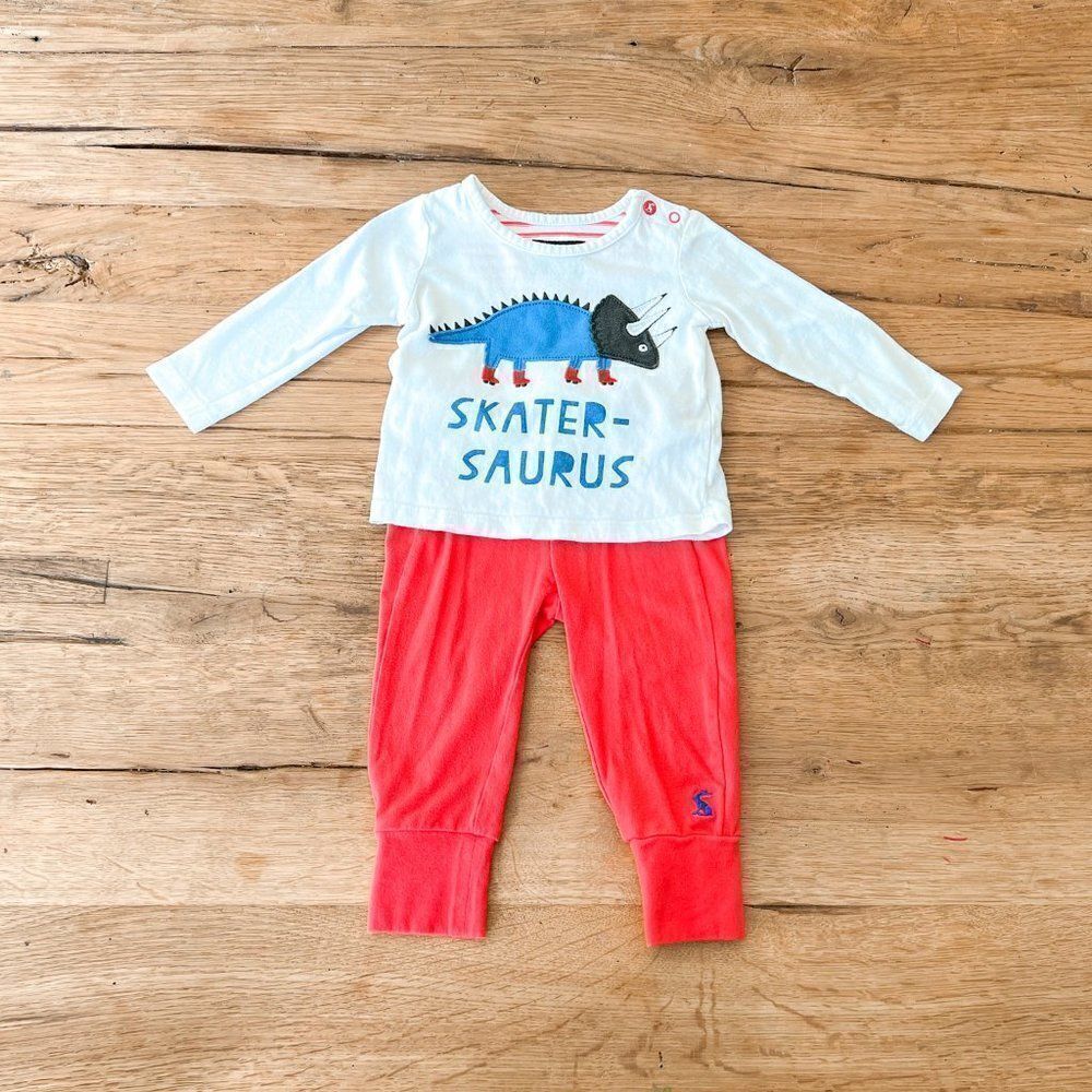 Joules Skater-saurus Outfit, Size 0-3M